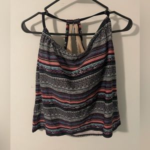 Swimsuit top multicolored L